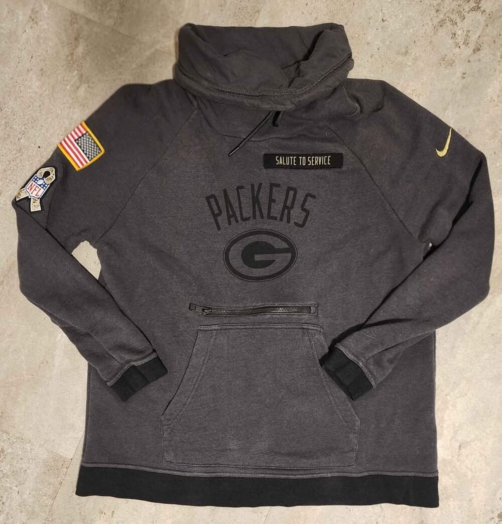 Nike Green Bay Packers Salute to Service Hoodie Size Medium